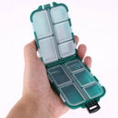 Small 10 Compartments Fishing Tackle Box Lure Hook Rig Bait Plastic Storage Case