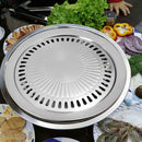 Smokeless Barbecue Grill Pan Nonstick Gas Stove Plate Outdoor Roasting Tool