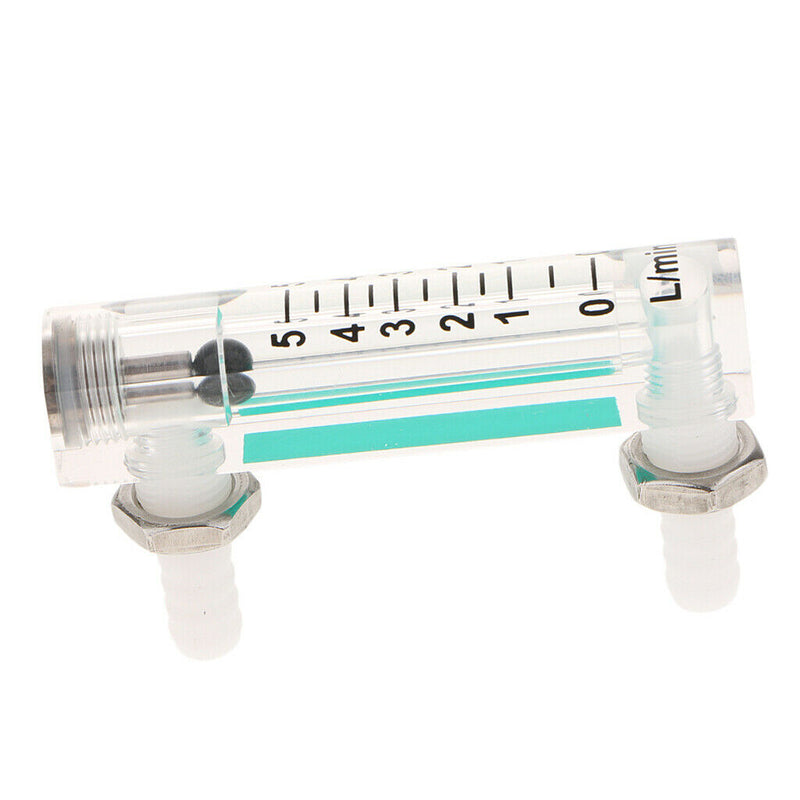 0.5-5L/min Oxygen Liter Flow Meter Measures Gas Flowmeter W/Control Valve For