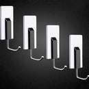 4pcs For Kitchen Wall Hooks Office Self  Clothes Hanging Door Home Decor
