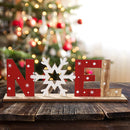 Christmas Wooden Letter Ornaments Art Crafts English Alphabet Desktop Decor A