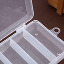 Plastic Fishing Lure Hook Tackle Storage Box 5 Compartment Organizer Case