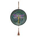 DIY Diamond Painting Full Drill Dragonfly Mural Coffee Tassel Home Pendants