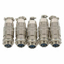 5 sets 4 PIN 12mm XS12-4 Screw Aviation Connector Plug,XS12J4Y,XS12K4P,The