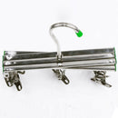 10 Clips Hotel Drying Rack Towels Folding Stainless Steel Laundry Hanger Manual