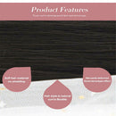 Long Thick Natural Looking Ponytail Clip In Pony Tail Hairpiece Extensions