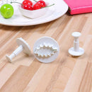 3x/Set Xmas Holly Leaf Plunger Mould Fondant Cookies Cake Sugar Craft Mold V5J5