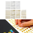 7Pack Self Adhesive Alphabet Letters Numbers Scrapbooking DIY Craft Stickers