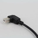 Black USB Angle 90 Degree Angle Extension Cable Male to Female Adapter WWJ