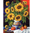 Painting By Numbers Kit DIY Sunflower Fruit Canvas Oil Art Picture Craft