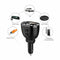 Fireproof Dual USB Car Charger One Point Two Car Cigarette Lighter Black sd