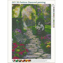 Diamond Embroidery Garden Scenery 5D DIY Diamond Painting Diamond Painting  W6Z4