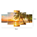 5pcs 5D DIY Full Drill Diamond Painting Coconut Tree Cross Stitch Embroider