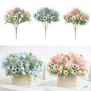3xArtificial Flowers Silk Bouquet for Wedding Bridal Office Home Party Decor
