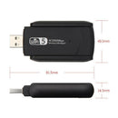 Wireless USB WiFi Adapter for PC - 802.11AC 1200Mbps Dual 5Dbi Antennas 5G/2.4G