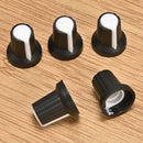 5x Black White 10K ohm Linear Taper Rotary Potentiometer Panel pot B10K 15mm Kit
