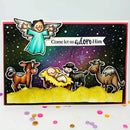 DIY Color Lamb Newborn Album Embossing Transparent Silicone Stamp Seal (B) A