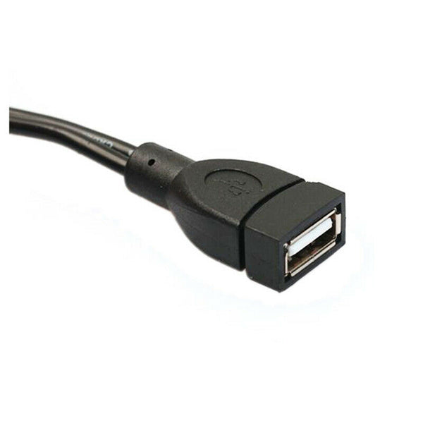 1pc Micro USB Host OTG Cable With USB Plug Power Adapter B1L3