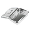 9'' Stainless Steel Instrument Tray & Lid Medical  Storage Box Case