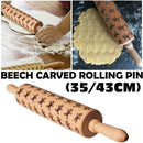 Pattern Beech Pin Rolling Rolling Print Man Embossed Gingerbread Pin Carved FY10