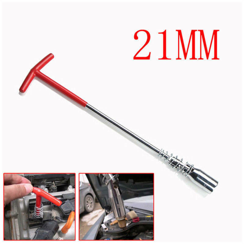 1* New 21mm Spark Plug Removal Tool T-Bar Spanner Socket Wrench Instrument