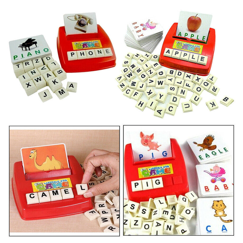 Funny Learning Machine Toys Kids Educational Letters Card 26Letters+30Cards