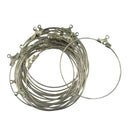 60pcs Hoop Ear Wire for Beads Findings DIY Making Jewelry Findings Crafts