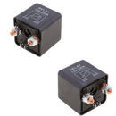 2x 12V Heavy Duty Split Charge Winch 200A 4 Pin Relay Connectors For Car Van
