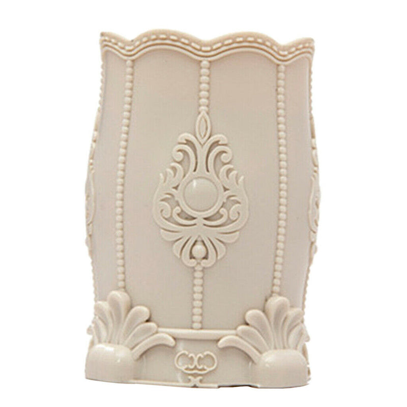 2Pcs Pen Holder Plastic Desktop Makeup Brush Container Cup Box Multipurpose