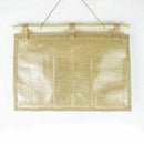 Linen Fabric Wall Door Closet Hanging Storage Bag Organizer (3 Pockets)