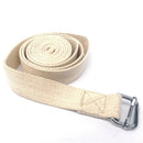 Cotton Yoga Strap Belt D-Ring Buckle Home Exercise Fitness Resistance Band Delu