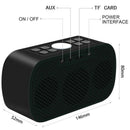 Alarm Clock Radio With Wireless Bluetooth Speaker Fm Radio Night Light 5 In