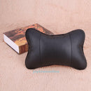 Car Auto Travel Headrest Pad Leather Seat Head Neck Rest Support Cushion Pillow