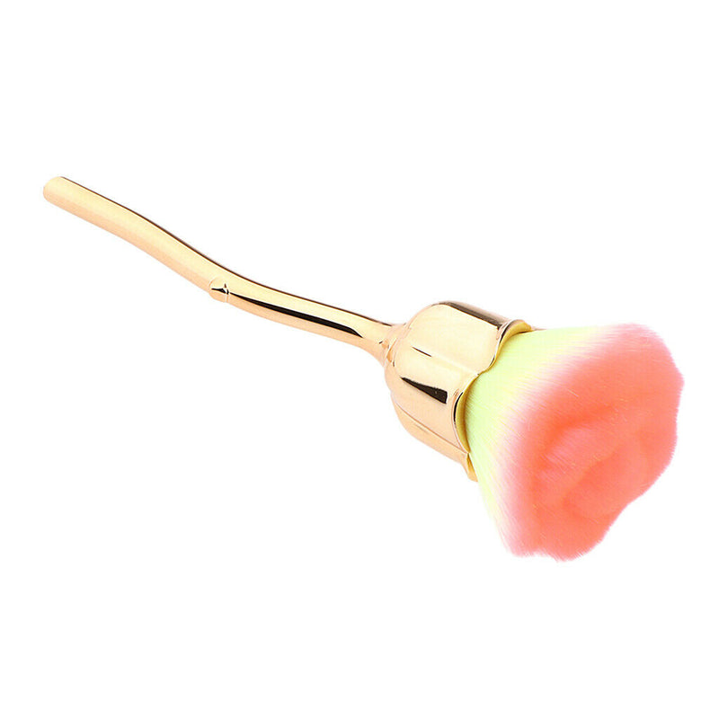 Rose Flower Soft Contour Face Powder Foundation Blush Brush Makeup Cosmetic Tool
