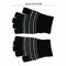 Unisex 5V 1 Pair Winter Knitted USB Electric Heat Thermal Gloves Black & White