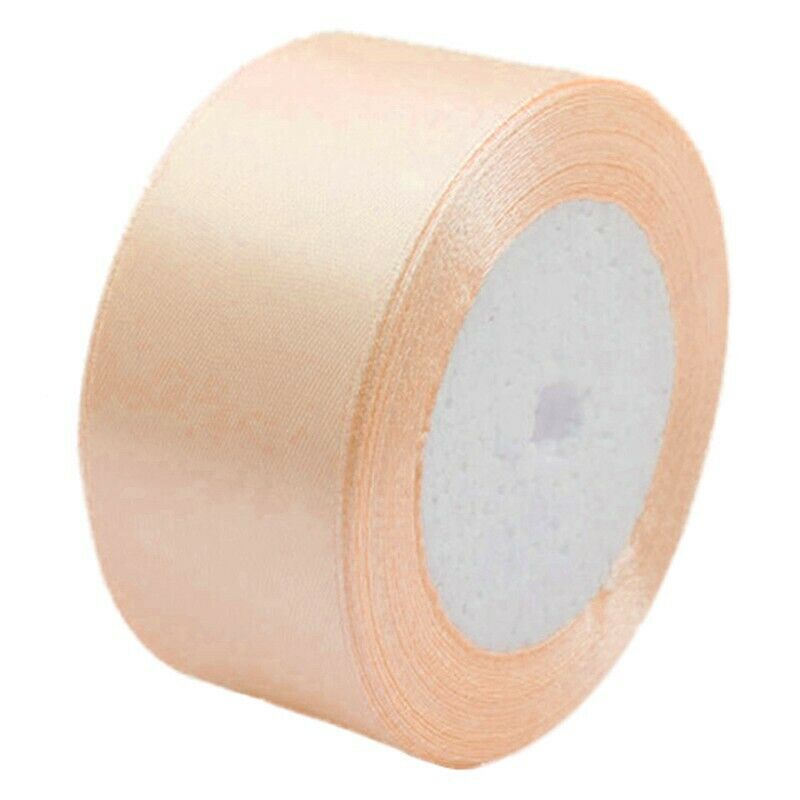 1 roll 40mm 22 Meters silk satin ribbon for wedding party(Meat powder) H3O8