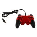 USB 2.0 Game Controller For PC Laptop Joystick - 12 Buttons - 2  - Red