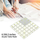 6.5x6.5 inch DIY Acrylic Sewing Quilting Tool Square Patchwork Sewing Ruler A