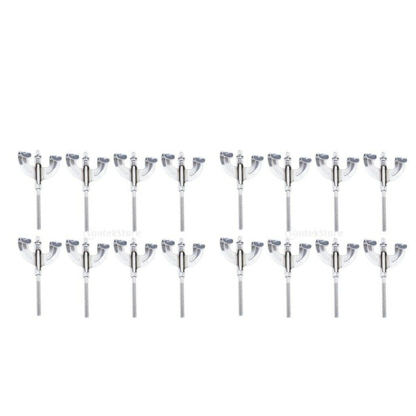 16x Bass Drum Claws Hook W/ Tension Rods For Drum Parts Repair