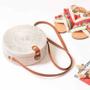 Summer Woven Straw Bag Rattan Brown Black White Bohemia Beach Bag Handmade  Y5U9