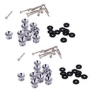 20 Pieces Acoustic Guitar Strap Locks Straplocks Button For Electric Bass