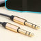 1.8m Nylon Braided 6.35mm Stereo Male to Male Cable 6.5mm Jack Audio Cable