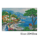 5D Full Drill Diamond Seaside Painting Embroidery DIY Cross Stitch Decor