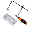 Steel Frame Coping Saw with 44Pcs Replacement Blades (62-105Mm Throat Depth S7X7