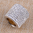 4Pcs Icy Crystal Rhinestone Car Seat Headrest Collar Decor Charms Diamond Bling