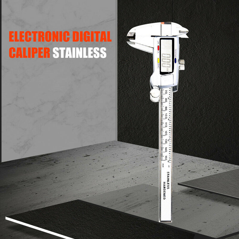 0-150mm Digital Electronic Vernier Caliper Micrometer Measuring Ruler Gauge A