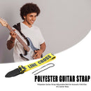 Guitar Strap Belt for Acoustic Electric Guitar Instrument Parts (Yellow) A