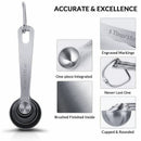 Stainless Steel Measuring Spoons Set of 7 Stackable Measure Spoon for Dry a H2C7