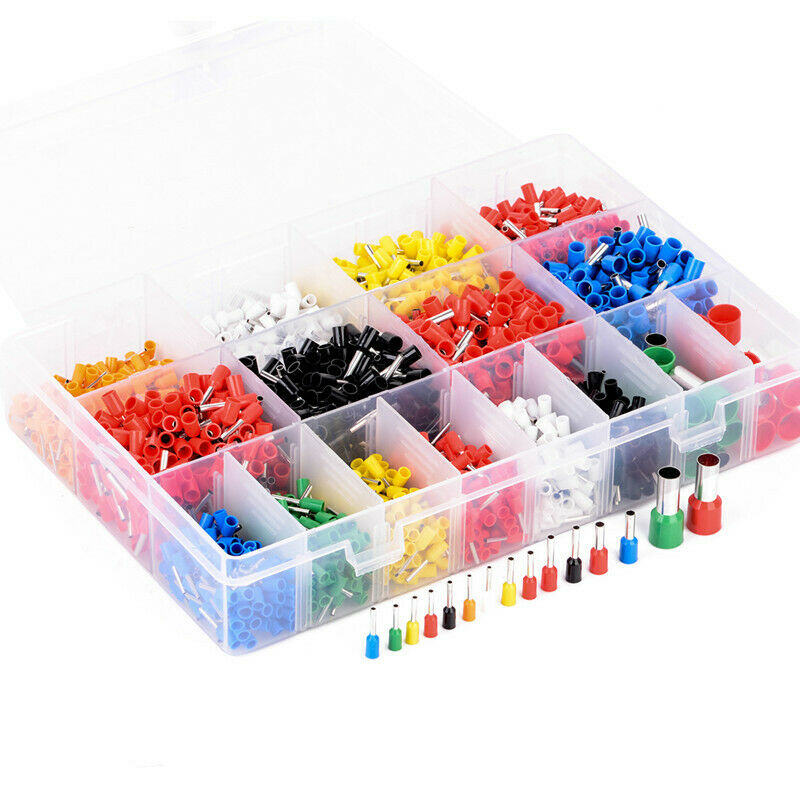 2120PCS wire Terminals Wire Copper Crimp Connector Insulated Cord Pin End T X4B3