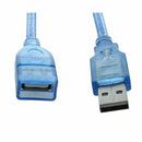 Blue plastic housing USB 2.0 male to female AF/AM Cable extension 50 cm